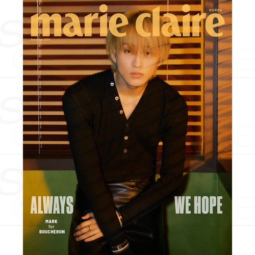 NCT MARK marie claire KOREA magazine 2024 December issue MARK Coverman + Track# - Picture 7 of 7