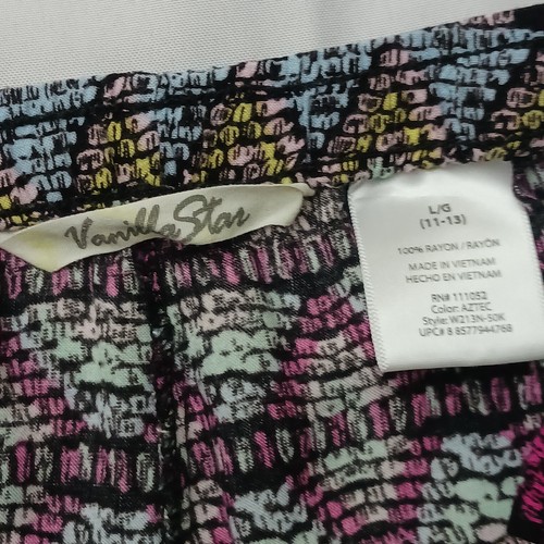 Vanilla Star Sweatpants Jr. Miss W30 L32 Large (11-13) Aztec Lounge Drawstring - Picture 4 of 5