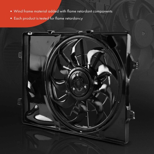 Conjunto de ventilador de refrigeración del radiador con motor sin escobillas para Hyundai Tucson Kia Sportage - Imagen 3 de 10