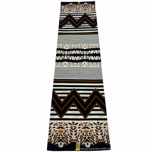 African Fabric Ankara Leopard Print Ethnic Soft 100% Cotton Sewing Material - Picture 8 of 11