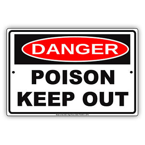 Danger Corrosive Sign Aluminum Metal Hazard Safety Warning UV Print Signs