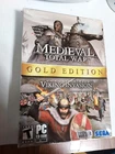 Medieval Total War/Viking Invasion: Gold Edition (PC CD-rom, 2006, 3 Discs) Sega