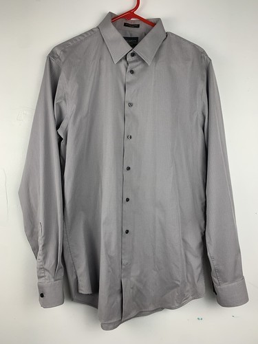 Calibrate Trim Fit Men Button Down Shirt Size 16x34-35