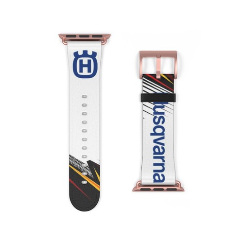 HUSQVARNA Logo Watch Band do Apple Watch Czarny Srebrny Różowe Złoto - Zdjęcie 3 z 6