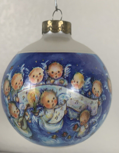 2001 vintage Hallmark Keepsake glass ornament-Mary Hamilton Angel Chorus - Picture 2 of 4