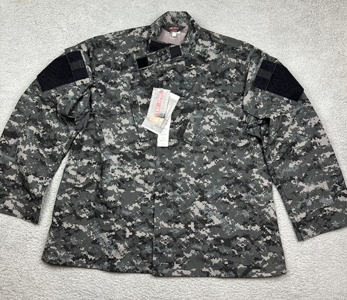 TRU-SPEC by Atlanco Military Camo Uniform Full Zip Jacket Shirt Mens 2XL - Picture 13 of 21
