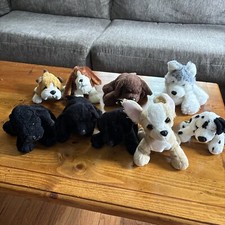 Lot of 9 Ganz Webkinz  Lil Kinz PUPPIES No Code Plush Stuffed Animals- See Pic