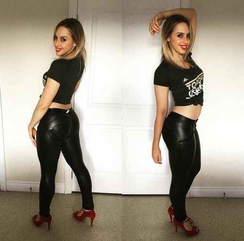 Women's Sexy High Waist Skinny Faux PU Leather Leggings Pants Butt Lift Trousers - Picture 16 of 19