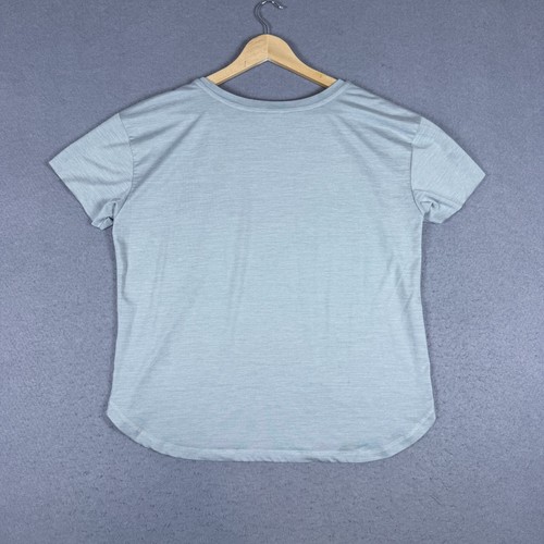 Vuori Damen T-Shirt grün mit Tasche Größe M Kurzarm Athleisure Gym Freizeit - Bild 2 von 5
