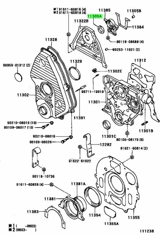 TOYOTA GENUINO 4Runner muchos modelos sello de aceite piezas OEM 90311 - 32019 NUEVO JAPÓN Foto 3 de 3