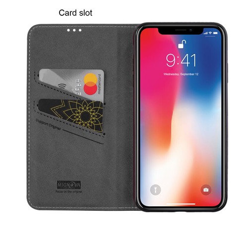 For iPhone XR XS Max X Magnetic Flip Leather Card Stand Slot Wallet Case Cover - Picture 32 of 49