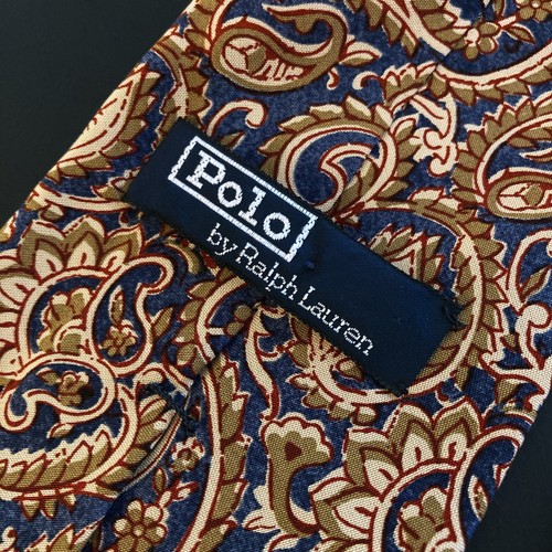 Ralph Lauren Men Accessories Vintage Polo By Lauren Silk Tie Made in USA Limited - Picture 1 of 9