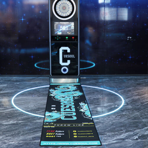 CUESOUL Heavy Duty Darts Mat with Both Official Throwline-Azure Dragon - Picture 2 of 8