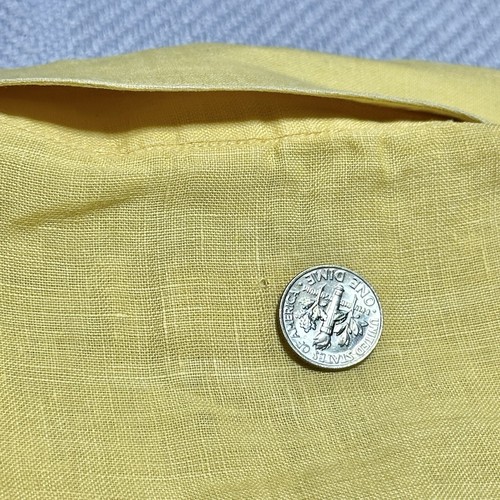 Vintage 70s 80s Gucci Yellow Linen Button Up Short Sleeve Shirt Men’s Sz 17.5-44 - Picture 13 of 19