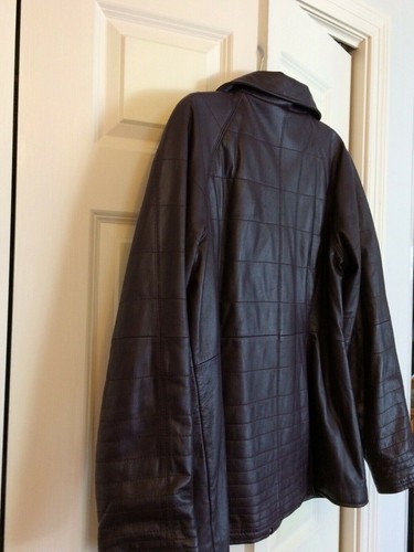 Bradley Bayou Women’s Plum Leather Jacket Size Large - Picture 4 of 6