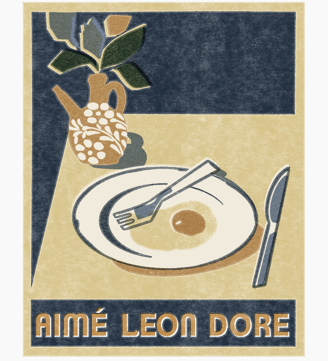 カレンダー・スケジュール Aime Leon Dore Still Life graphic poster Aime Leon Dore Molina Breakfast Eggs Poster (Damaged) | eBay