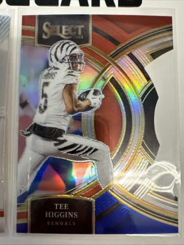 Tee Higgins 2020-23 Lot Mosaic Select Rookie Red White & Blue Prizm Bengals NFL - Bild 3 von 4