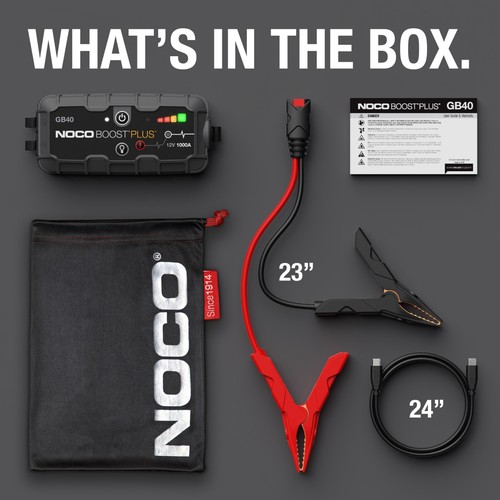 NOCO Boost Plus GB40 1000A 12V UltraSafe Portable Lithium Battery Jump Starter - Picture 6 of 6