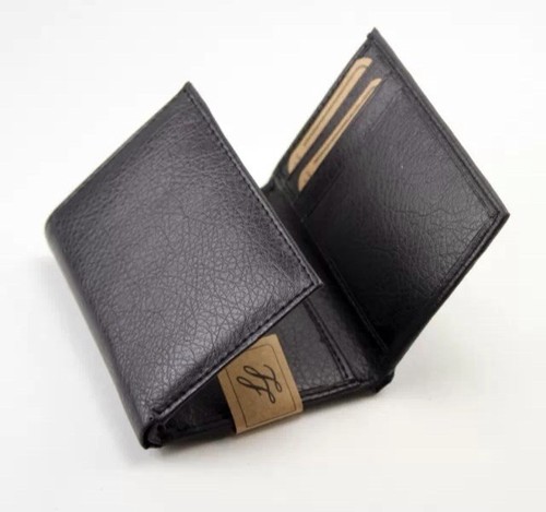Billetera triple para hombre con identificación de tarjeta de crédito con Windows (color marrón) - Imagen 6 de 12