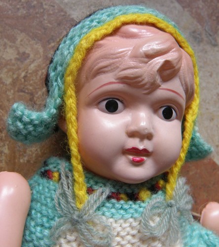 Rare Celluloid Dutch Girl Doll Teapot Cover Teacosy early to mid 20th century - Picture 4 of 8