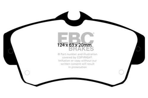 Pastillas de freno delanteras EBC para 00-11 Chrysler PT Cruiser 2.4 Greenstuff - ebcDP21357 - Imagen 6 de 8