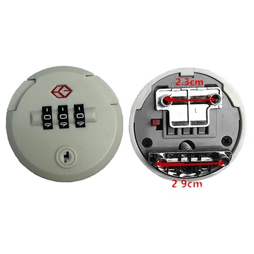 Runde Zoll-Passwort-Sperre TSA Gepäck Box Coded Lock Gepäck zubehör - Bild 12 von 19