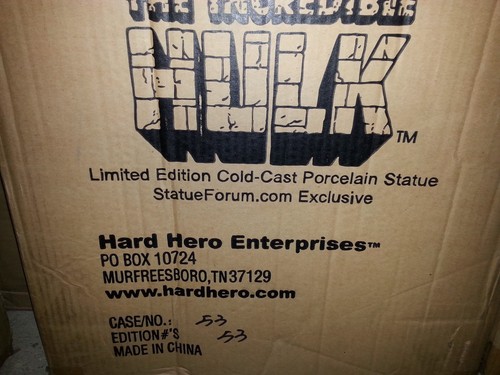 HARD HERO MARVEL GRAY HULK STATUE - Limited Edition 53/200 - Picture 3 of 3