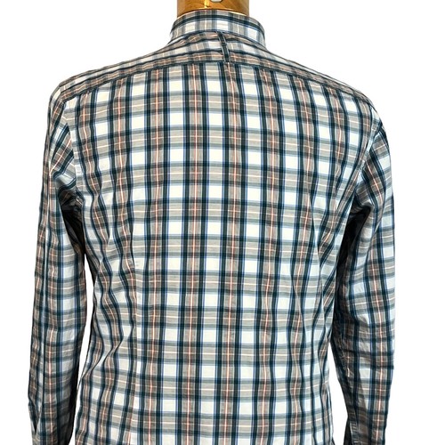 Banana Republic Herren Mehrfarbig Kariert Slim Fit Langarm Knopfleiste Gr. Medium - Bild 4 von 23