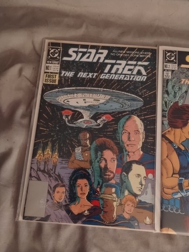Star Trek: The Next Generation Vol #1,#2,#3 & #5 1989 DC Comics Kiosk EX+ #1 - Bild 2 von 9