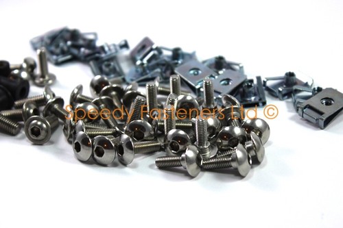 Triumph TT600 2000-2003 Inoxidable carenado Clips Pernos Cuellos & parabrisas - Imagen 7 de 7