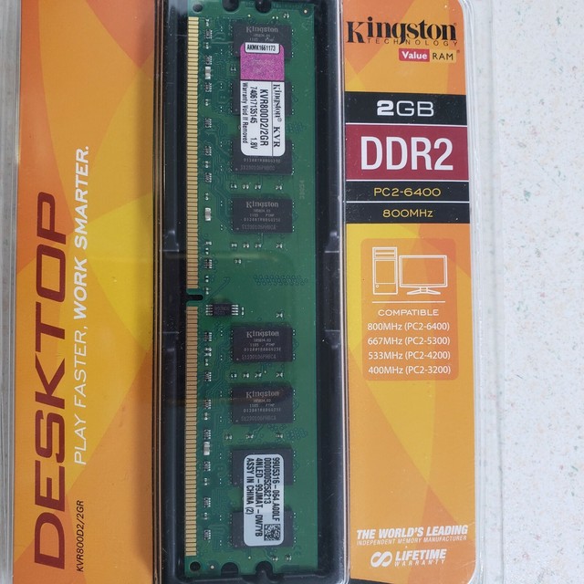 Kingston KVR800D2N5/2G 2GB DIMM-DDR2 800mhz PC2-6400 240-Pin Memory | eBay