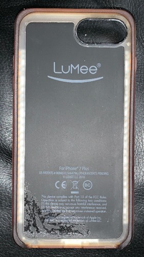 Gunuine LuMee Duo LED Selfie Light Case, iPhone 6+ 7+& 8+ White, USED RRP £69.99 - Picture 5 of 10