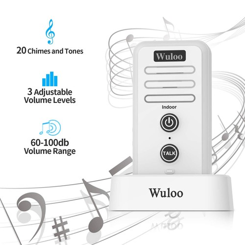 Rechargeable Wireless Doorbell Voice Intercom Door Bell Chime for Home Security - Bild 47 von 56