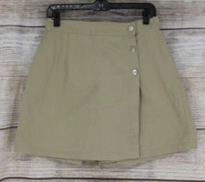 VINTAGE Relay Classics Womens Size 9/10 High Rise Khaki Skirt Skort Beige