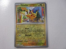 Pikachu Reverse Holo Paldea Evolved Pokemon Card NM