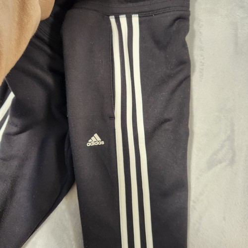 Adidas 3 Stripe Track Sports Pants CLIMALITE BLACK WOMENS SIZE L - Bild 6 von 9