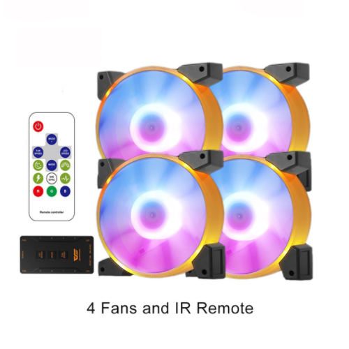 Aigo DarkFlash C7 ARGB Aura Sync 120mm PC Case Fans Set With Remote Controller - Picture 10 of 14