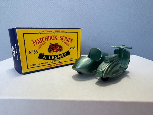 Matchbox Lesney REGULAR WHEELS # 36 LAMBRETTA *C BOX* - Picture 8 of 10