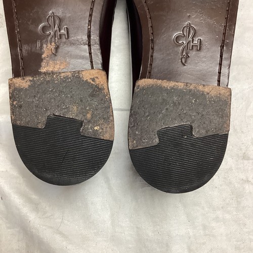 Cole Haan Pinch Tassel Penny Loafers 10.5 Burgundy Slip On Dress Shoes NICE - Picture 7 of 10