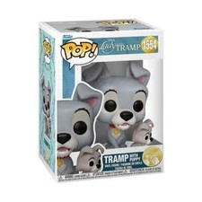 Funko POP! Dama y el Vagabundo 70 Aniversario Vagabundo + Figura Cachorro #1554 + Protector