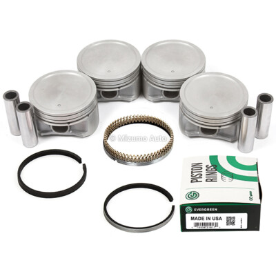 Pistons w/ Rings fit 02-07 Mitsubishi Lancer ES LS SE OZ 2.0