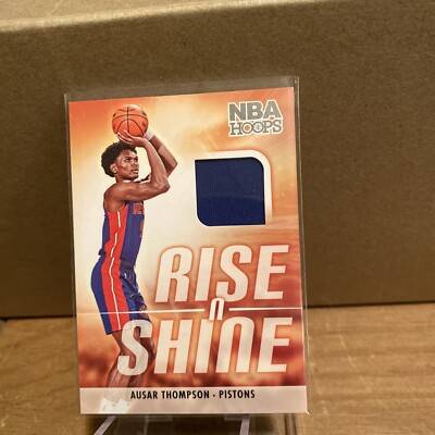 その他 Ausar Thompson Hoops Rookie Card auto Ausar Thompson NBA Hoops Rise N Shine Memorabilia Rookie