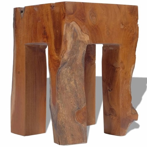 Solid Teak Stool Side Table Footrest Chair 30x30x40cm Unique Furniture vidaXL - Picture 7 of 11