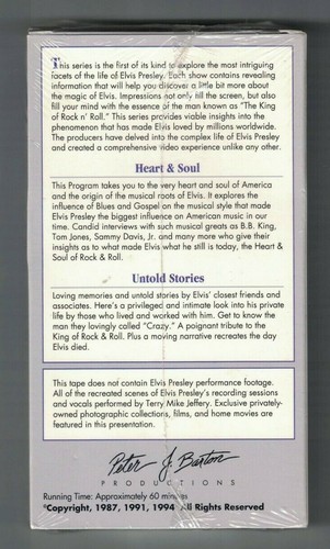 Elvis A Portrait By His Friends VHS - Sealed - Peter J Barton Productions - Picture 2 of 7