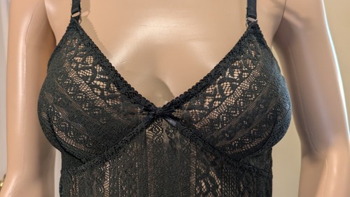Cacique langes Netz Spitzen Kleid Gr. S schwarz stretchig formschlüssig Kleid sexy! - Bild 2 von 11