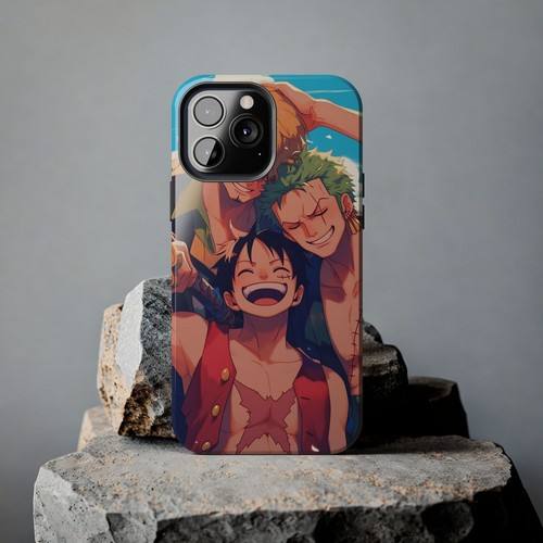 One Piece Phone Case Anime Luffy x Zoro x Sanji Tough Phone Cases iPhone Samsung