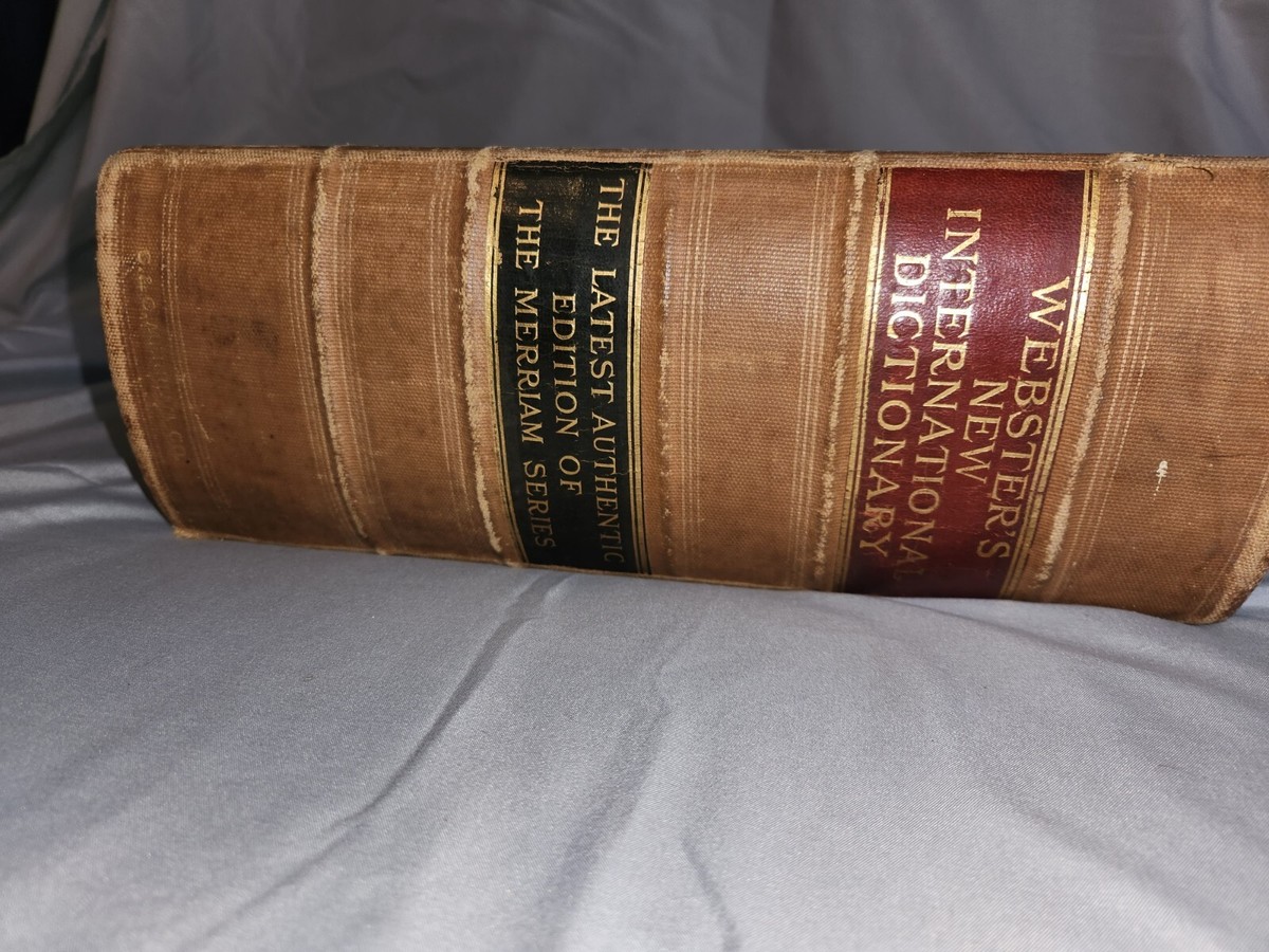 Webster's New International Dictionary 1923 Edition Latest