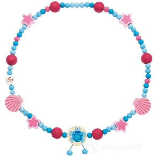 COLLANA PER BAMBINE DI LEGNO COLORATO - SEVI - DA 2 A 8 ANNI - Foto 6 di 10