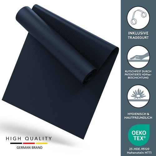 LILENO SPORTS Yoga Opaco (180x60cm) Incl. Cinghia Imbracatura - Ginnastica E - Bild 87 von 88