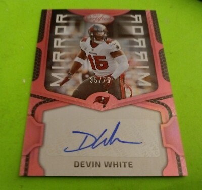 2023 Devin White Panini Certified Mirror Signatures Pink AUTO (35/75) Buccaneers